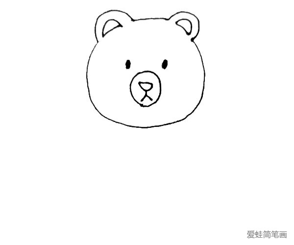 儿童轻松学画卡通小熊