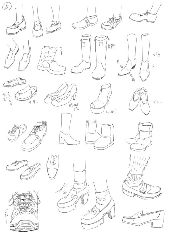 穿鞋子的脚要怎么画?鞋子与脚的画法参考!