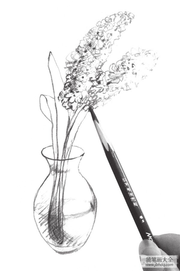 花瓶素描步骤图片