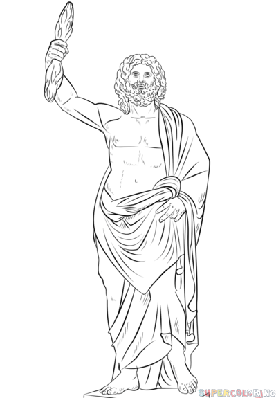 古希腊神话人物简笔画图片