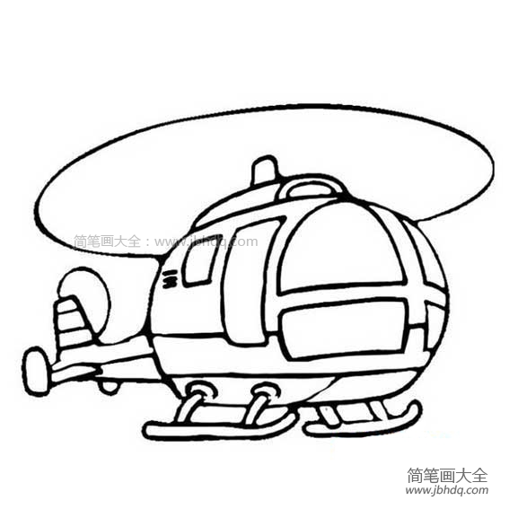 军事直升飞机简笔画图片