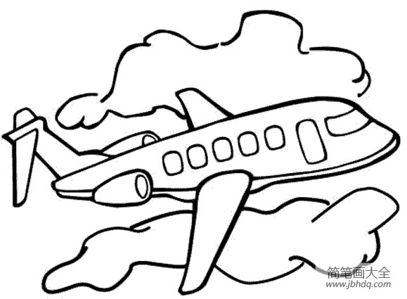 飞机漫画图片画法图片