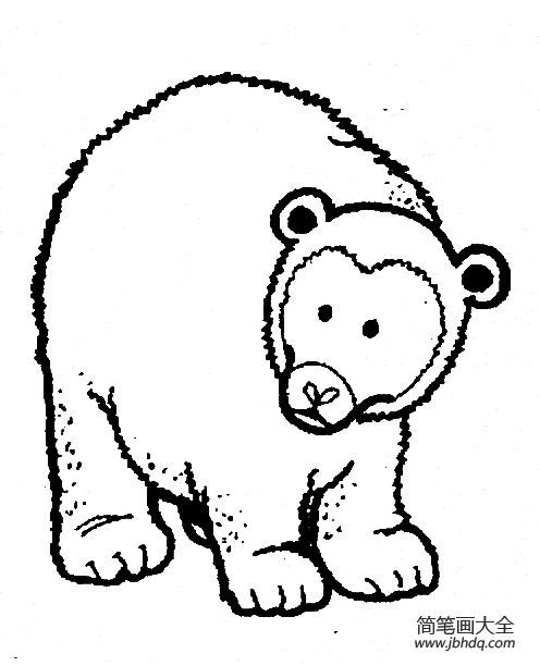 第五人格黑白熊简笔画图片