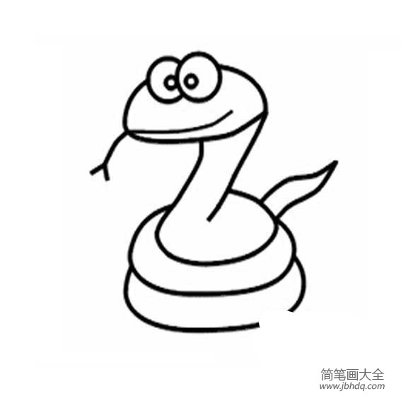 蛇的简笔画怎么画 学院 摸鱼网 S っ D っ让世界更萌 Mooyuu Com