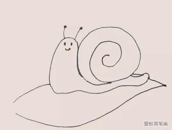 没有壳的蜗牛简笔画图片