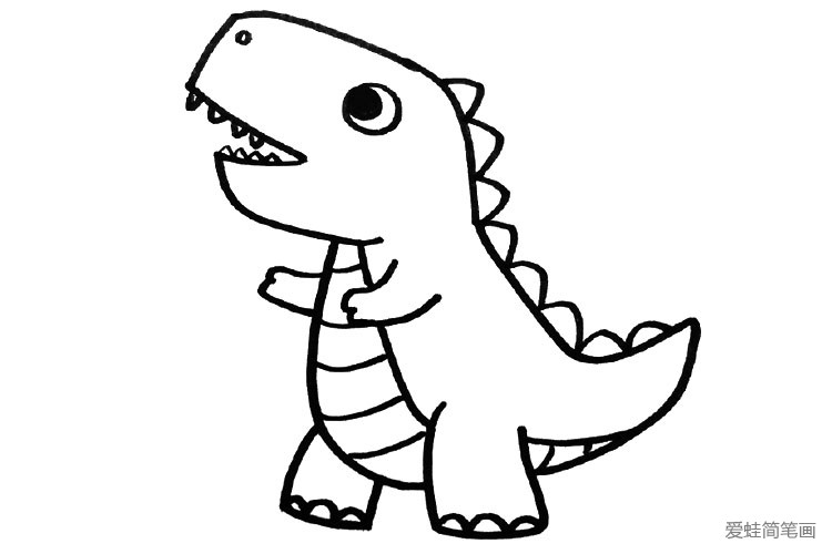 宝宝巴士简笔画恐龙图片