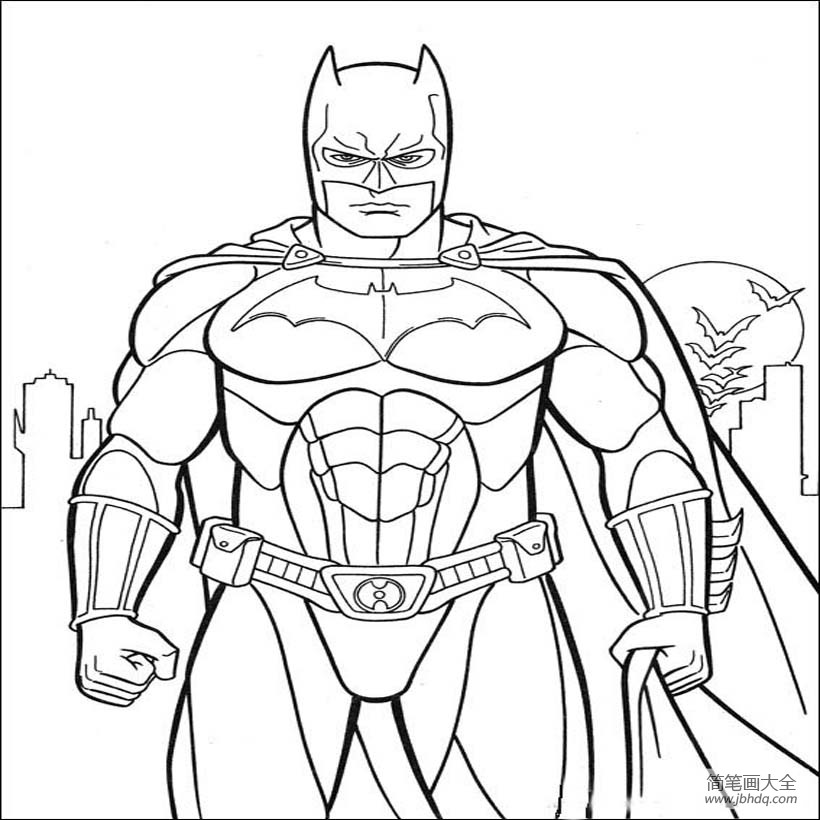 蝙蝠侠怎么画简单又帅图片
