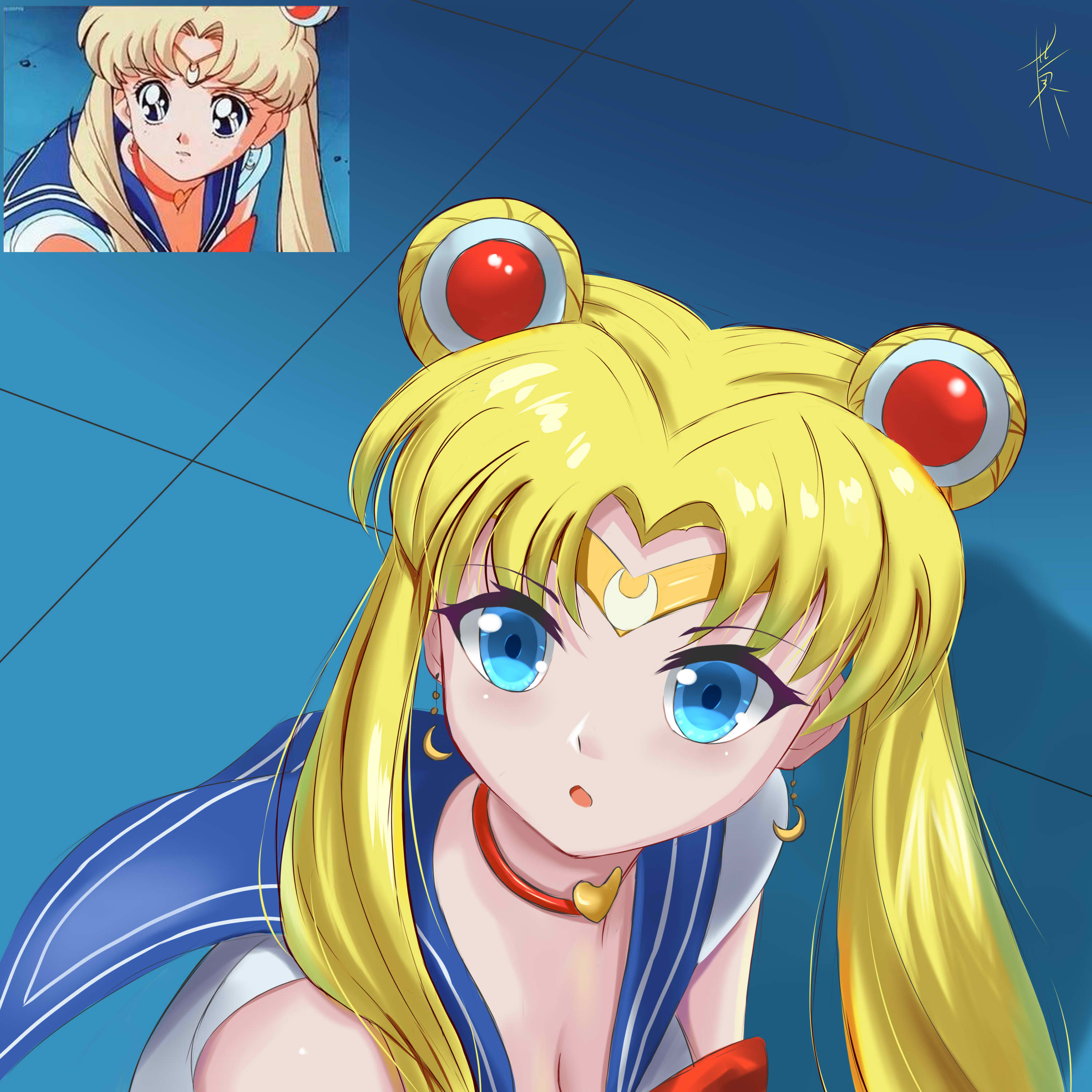 Sailor Moon redraw challenge|美少女战士|セーラームーン(キャラクター)|セーラームーンチャレンジ|sailormoonredraw|触手 - 画师通