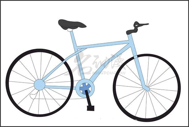 超简单学画自行车的画法步骤