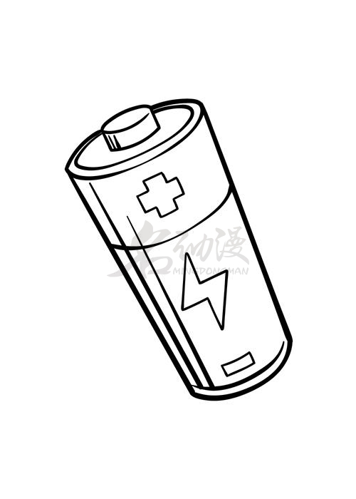 电瓶车电池简笔画图片