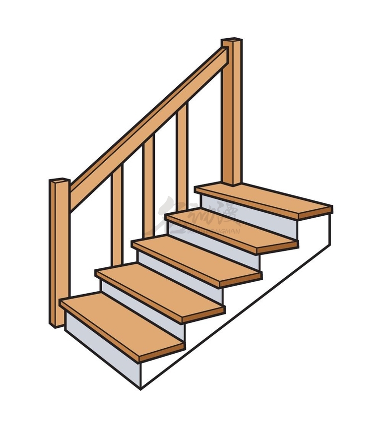 建筑楼梯画法图片