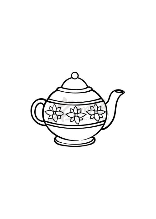 茶壶儿童简笔画图片