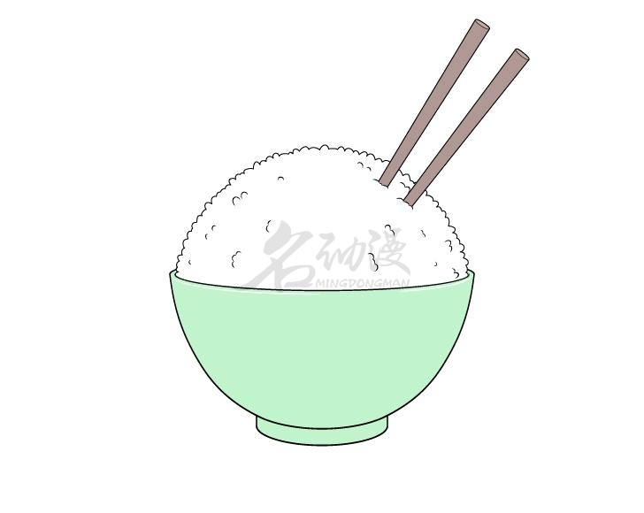 米饭怎么画复杂图片