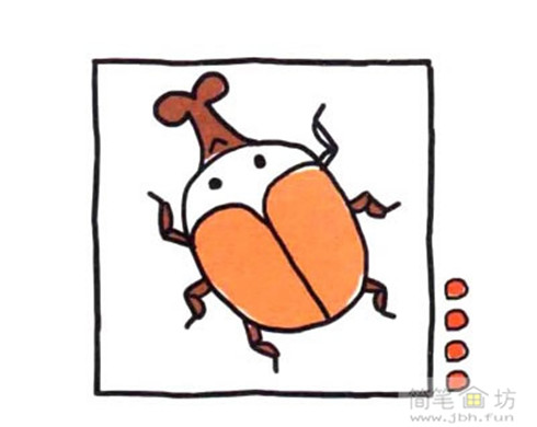 甲虫独角仙简笔画图片
